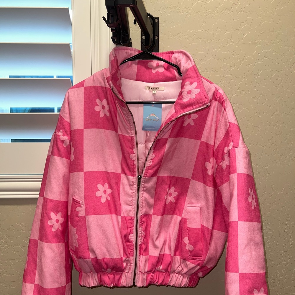 Pink Checkered Jacket